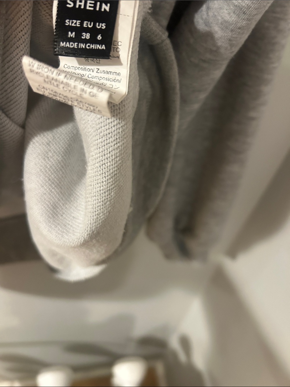 SHEIN Gray Pullover Sweatshirt - Picture 2 of 2